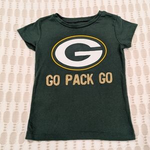 NFL Kids Green Tee with Yellow and White Logo